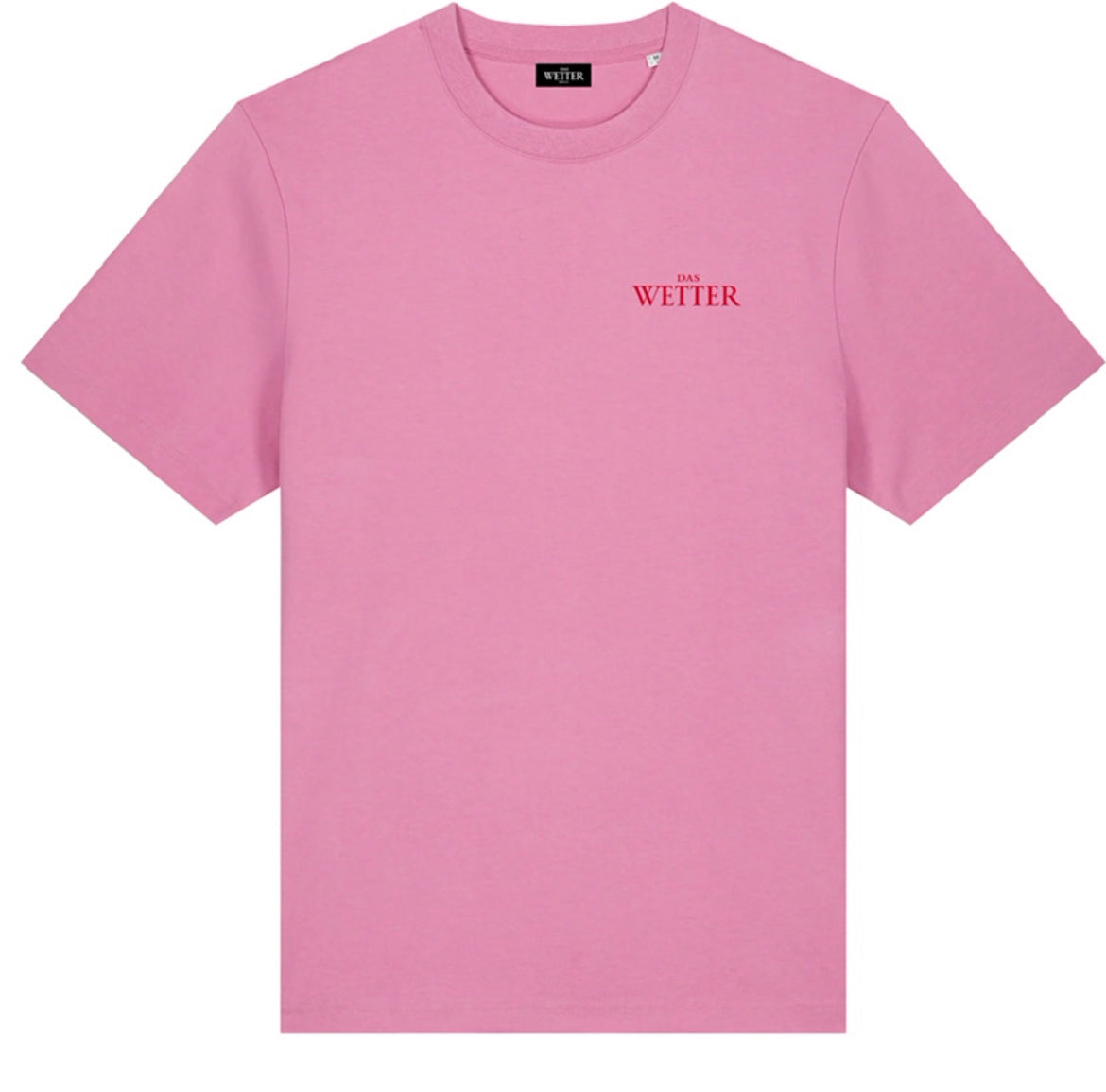 Das Wetter-Shirt »Es kann nur besser werden« (Pink/ Rot)