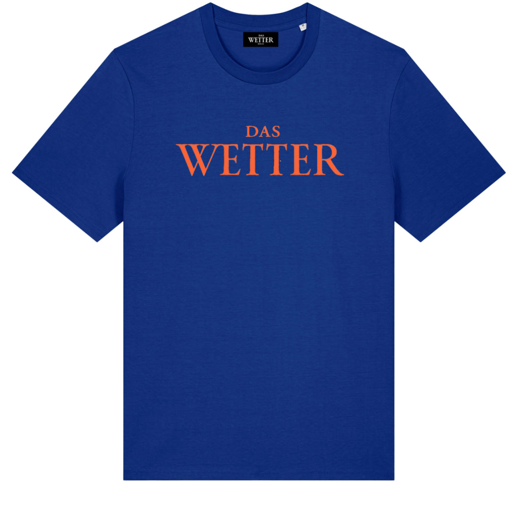 Das Wetter-Shirt »Classic« (Blau/ Orange)