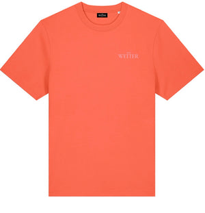 Das Wetter-Shirt »Es kann nur besser werden« (Orange/ Rosa)