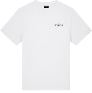 Das Wetter-Shirt »Es kann nur besser werden« (Weiß/ Schwarz)