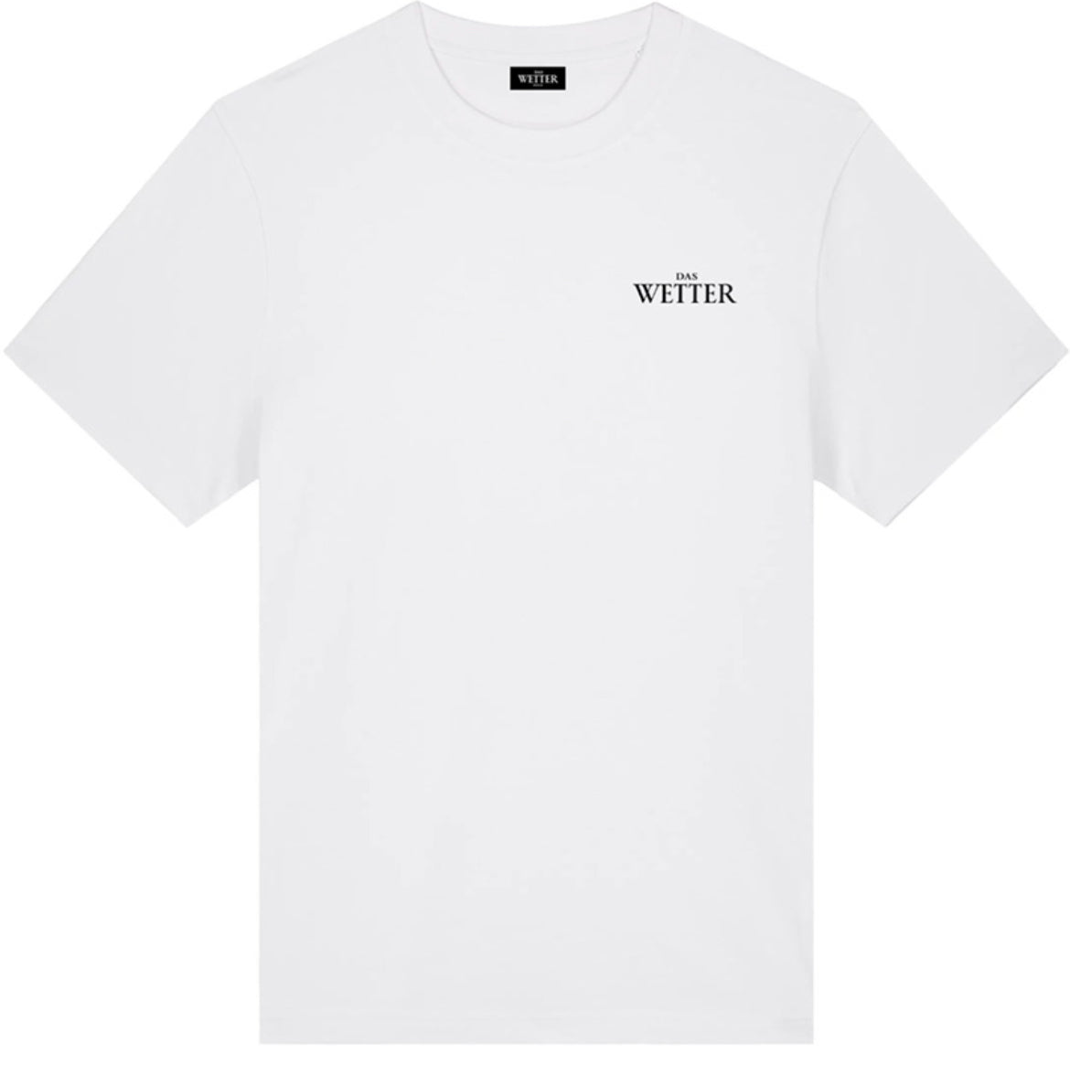 Das Wetter-Shirt »Es kann nur besser werden« (Weiß/ Schwarz)
