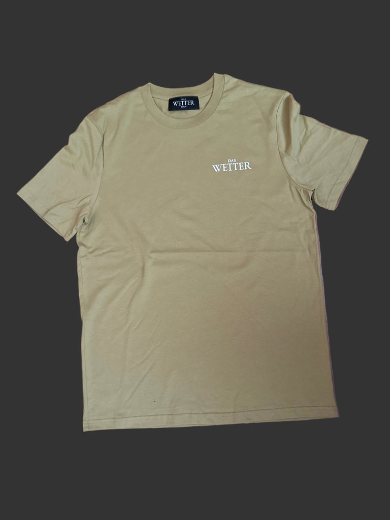 Das Wetter-Shirt »Es kann nur besser werden« (Olive / Weiß)