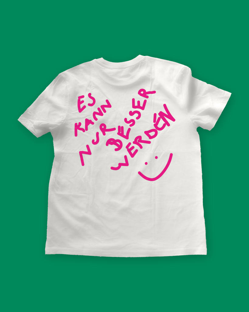 Das Wetter-Shirt »Es kann nur besser werden« (Elfenbeinweiß / Schwarz)