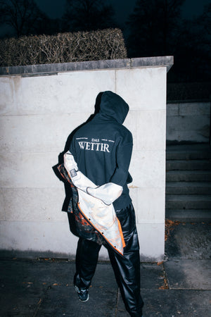 Wetter-Hoodie »Inhalt« (Schwarz)