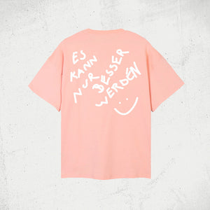 Das Wetter-T-Shirt »Es kann nur besser werden« (Pink)