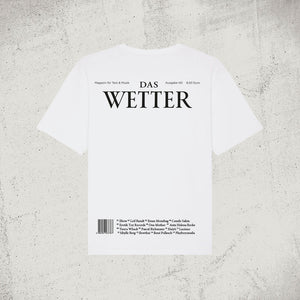 Das Wetter-Shirt »Inhalt« (Weiß)