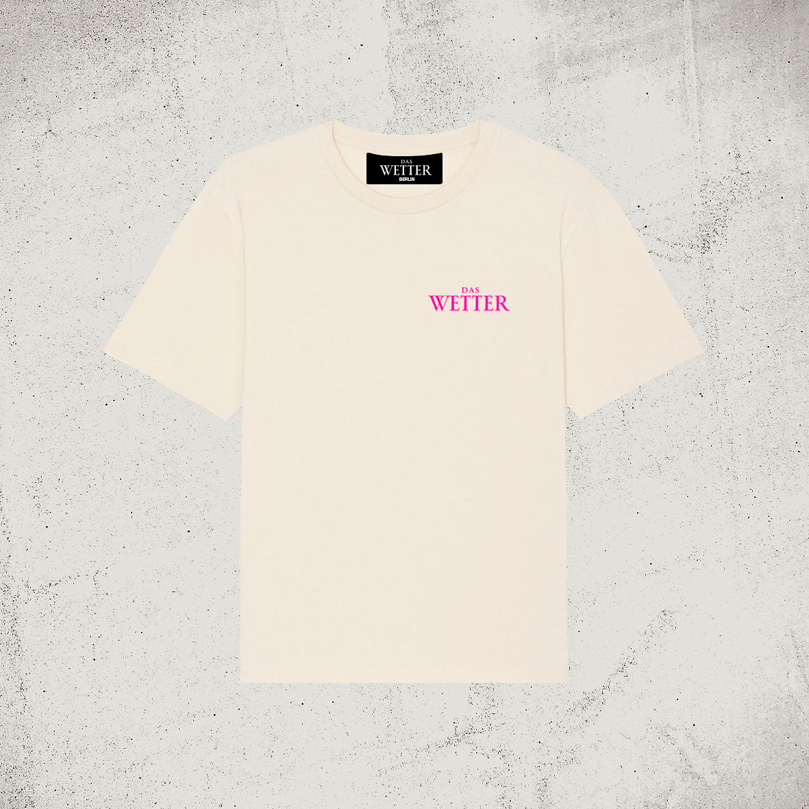 Das Wetter-Shirt »Es kann nur besser werden« (Vintage-Weiß/ Pink)
