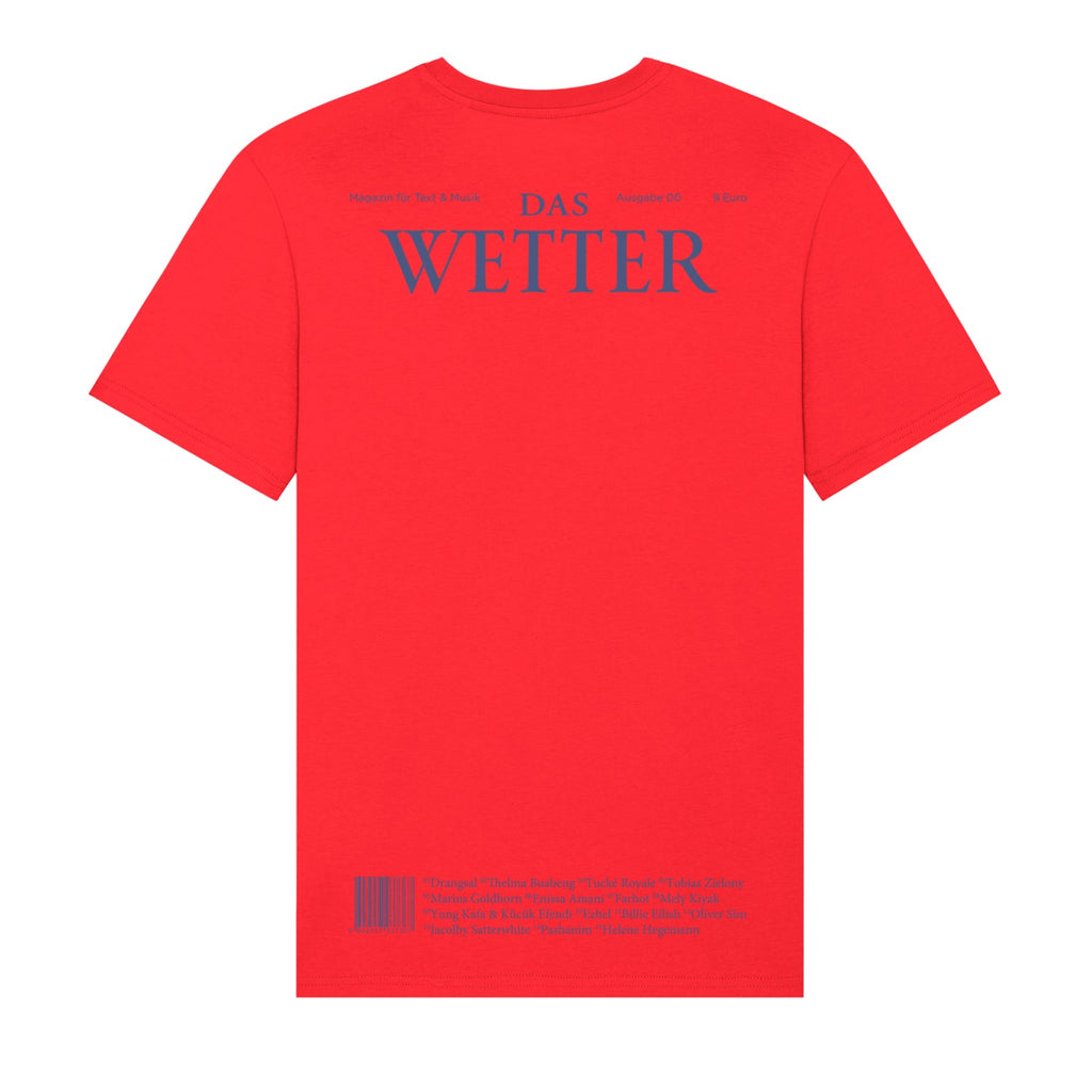 Das Wetter-Abo (Deutschland) + T-Shirt »Inhalt « Rot, 2 Ausgaben #37 und #38