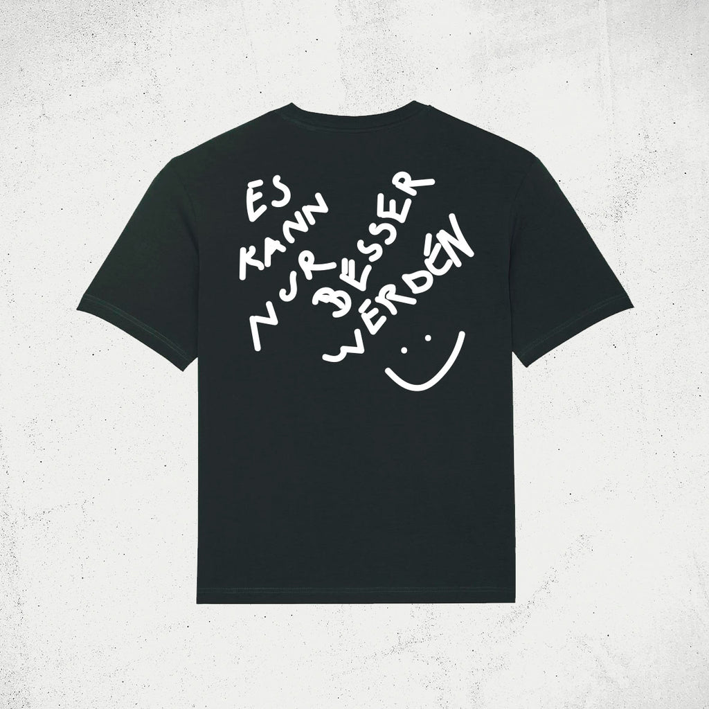 Das Wetter-Shirt »Es kann nur besser werden« (Schwarz)